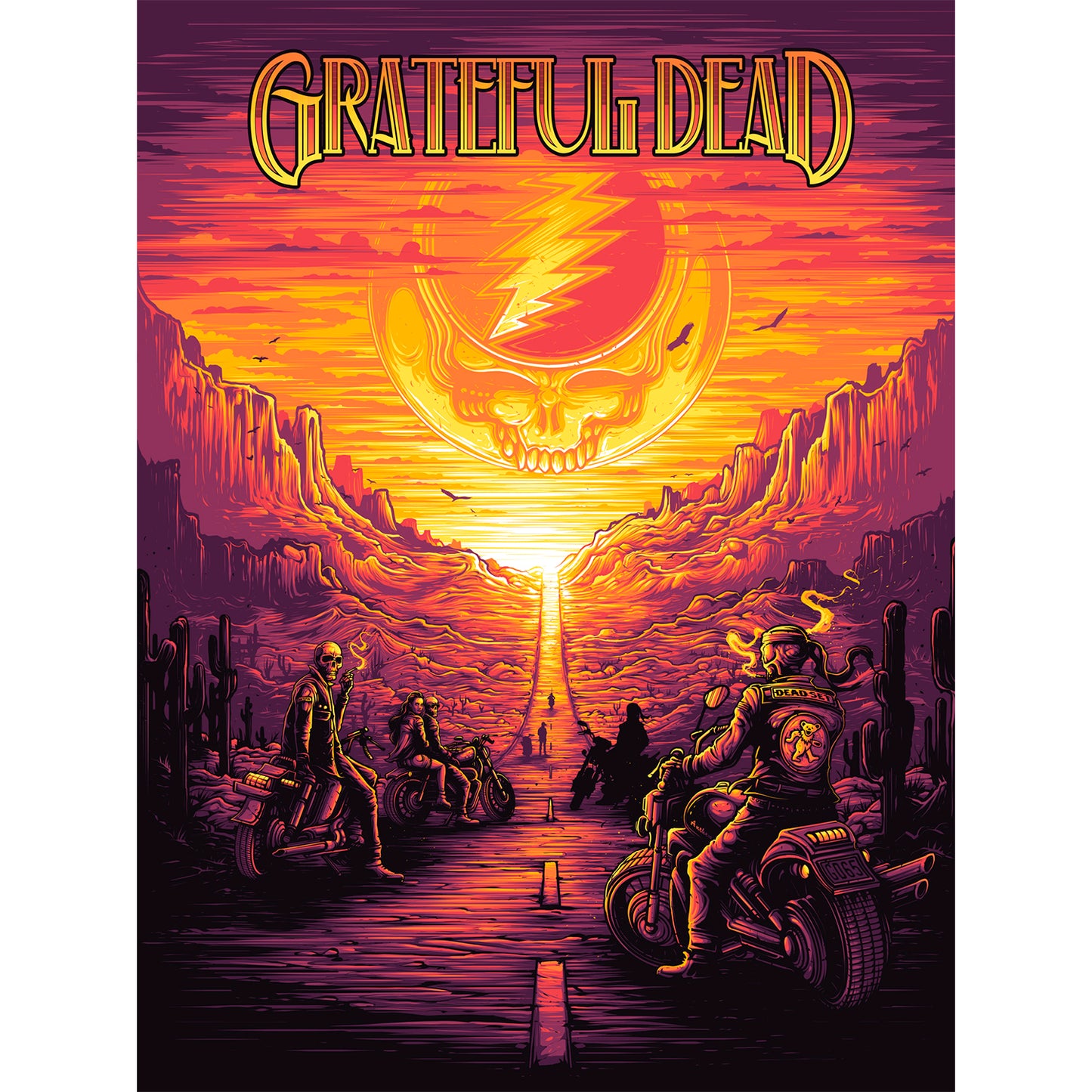 Grateful Dead - Bikers - Red