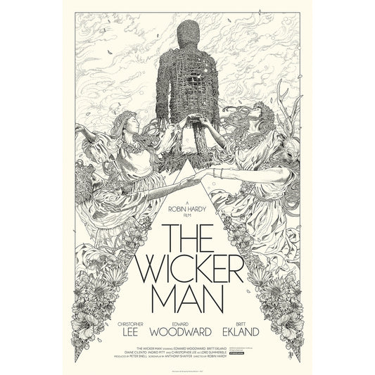 'The Wicker Man' Limited Edition Screen Printed Movie Poster - Keyline Variant