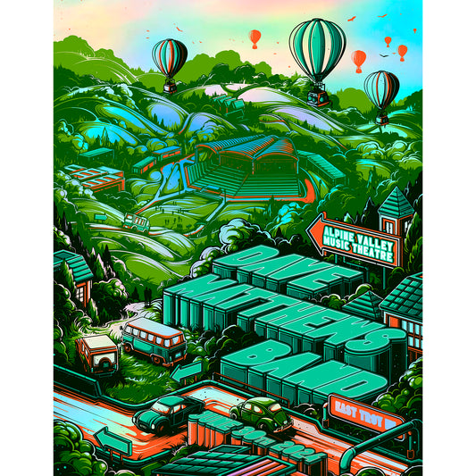 Dave Matthews Band - Alpine Valley - 2024 Green - Foil