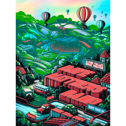 Dave Matthews Band - Alpine Valley - 2024 Red - Foil
