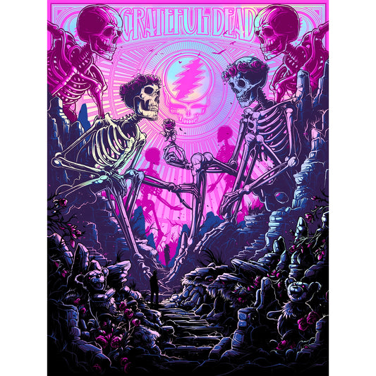 Grateful Dead - Skeletons - Purple - Foil