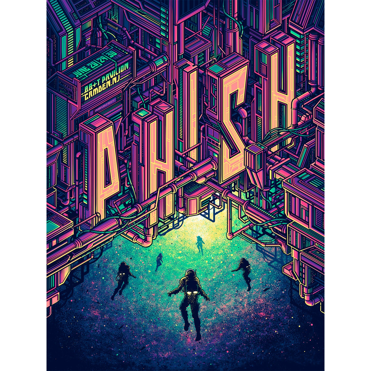 Phish - Camden NJ - 2019 - Purple