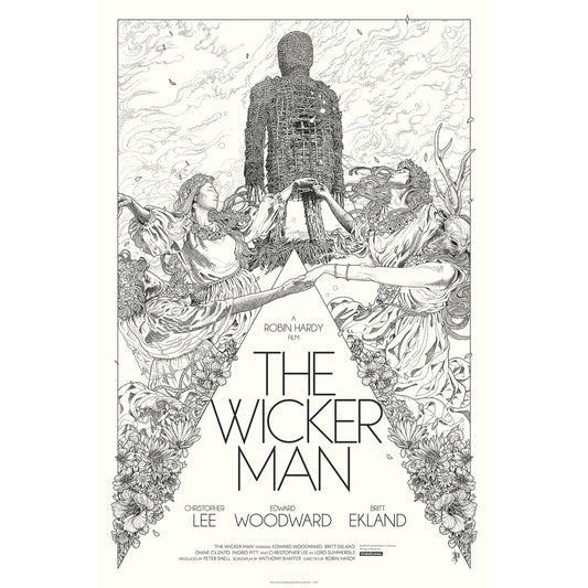 'The Wicker Man' Limited Edition Screen Printed Movie Poster - Keyline Variant