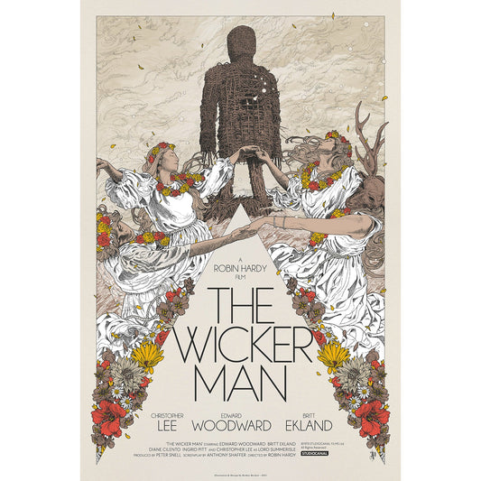 'The Wicker Man' Limited Edition Screen Printed Movie Poster - Variant